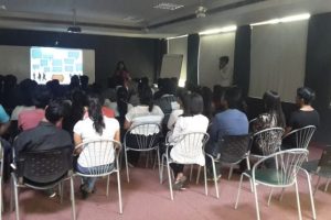 Debeshi Chakraborty conducted seminar on the topic “Dezine Careers”.