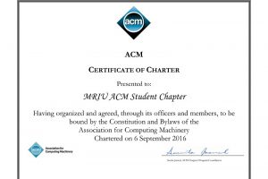 MRIU ACM STUDENT CHAPTER