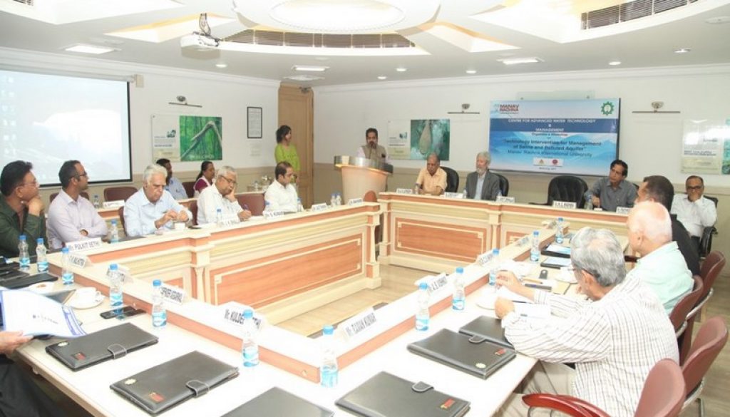 ‘Technology Intervention for Management of Saline and Polluted Aquifier’ Workshop conducted at MRIU (5)