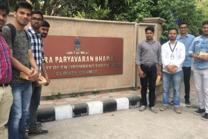 Students of Civil Department (Sem-VIII) visited Indira Paryavaran Bhawan