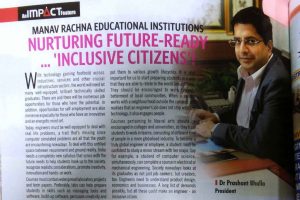 Article by Dr. Prashant Bhalla in Business World July Edition 2018