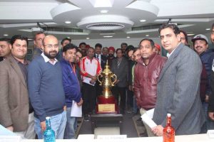 Press Release: The Champion’s Trophy for the 12th Manav Rachna Corporate Cricket Challenge 2019 unveiled