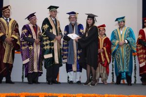 Print Coverage:  Meritorious students awarded at the second convocation of Manav Rachna University