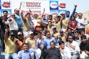 Press Release: Asian Hospital lifts the Champions Trophy of the 12th Manav Rachna Corporate Cricket Cup