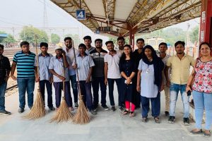 Cleanliness Drive at Faridabad Railway Station