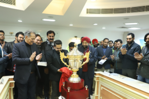 The Champions’ Trophy for the 13th Manav Rachna Corporate Cricket Challenge 2020 unveiled