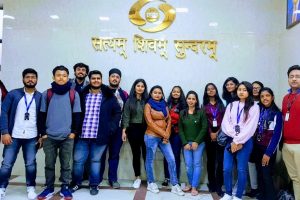 Students of Journalism and Mass Communication visited Doordarshan Studios