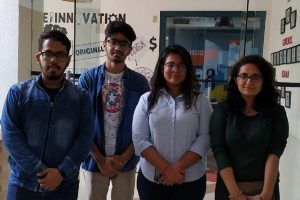 Students marking their presence at Global Innovation Challenge