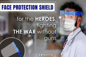 Face Protection Shield by Manav Rachna Students
