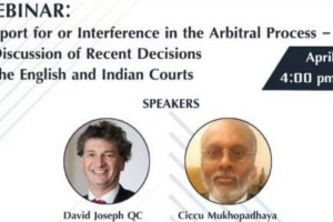 Webinar on ‘Support for or Interference in the Arbitral Process’