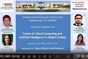 Webinar on Future of Cloud Computing and Artificial Intelligence in Global Context