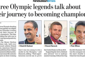 Print Coverage: Happy Times with Three Olympic Legends