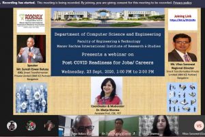 Webinar on Post COVID Readiness for Jobs/ Careers
